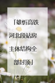 雄忻高铁河北段站房主体结构全部封顶