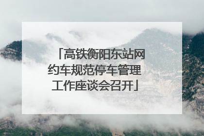 高铁衡阳东站网约车规范停车管理工作座谈会召开