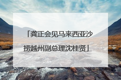 龚正会见马来西亚沙捞越州副总理沈桂贤