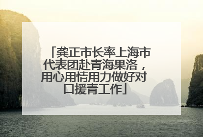 龚正市长率上海市代表团赴青海果洛，用心用情用力做好对口援青工作