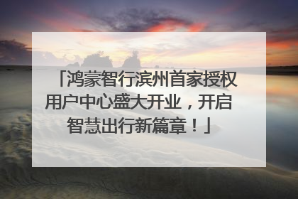 鸿蒙智行滨州首家授权用户中心盛大开业，开启智慧出行新篇章！