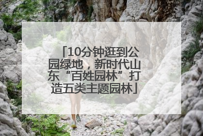 10分钟逛到公园绿地，新时代山东“百姓园林”打造五类主题园林