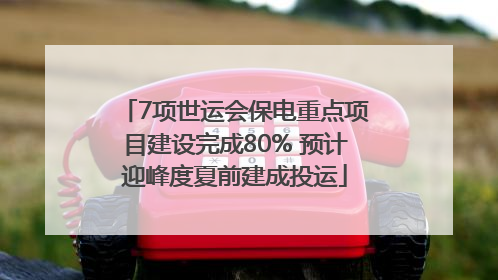 7项世运会保电重点项目建设完成80% 预计迎峰度夏前建成投运