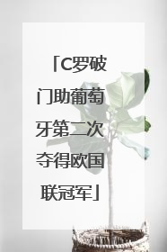 C罗破门助葡萄牙第二次夺得欧国联冠军