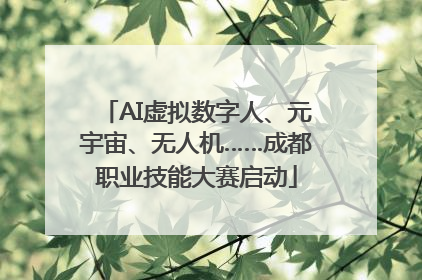 AI虚拟数字人、元宇宙、无人机……成都职业技能大赛启动