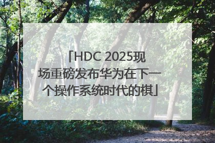 HDC 2025现场重磅发布华为在下一个操作系统时代的棋