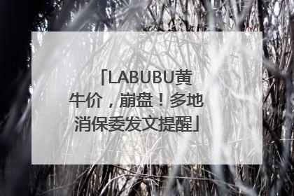 LABUBU黄牛价，崩盘！多地消保委发文提醒