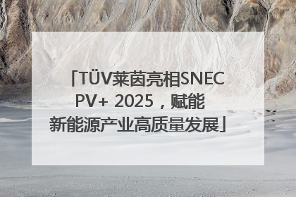 TÜV莱茵亮相SNEC PV+ 2025，赋能新能源产业高质量发展